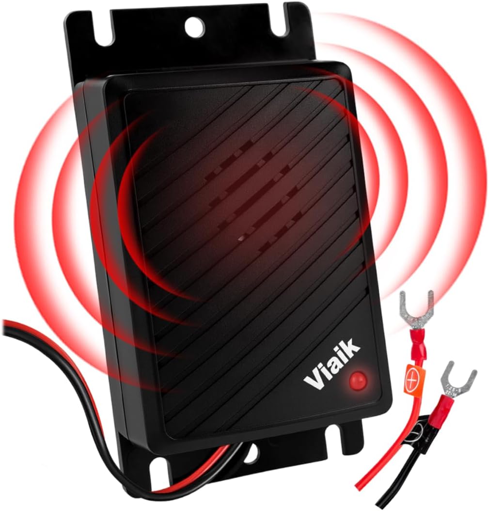 Marten Deterrent Car 12 V - Ultrasonic Marten Repellent with Direct Connection to Car Battery and Automatic Operation - Marten Deterrent for Car and Engine Compartment